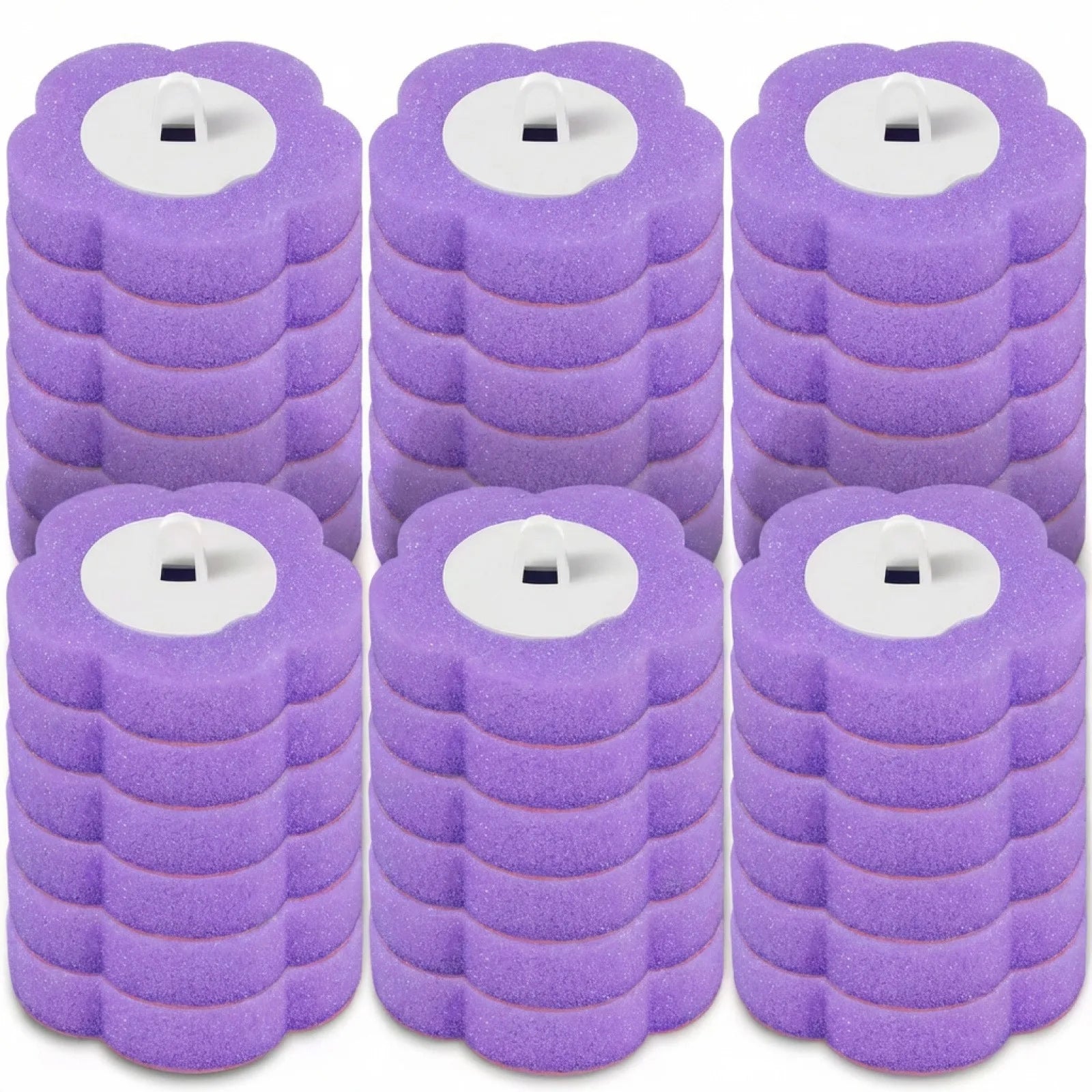 18/36Pcs Disposable Toilet Brush Set No Cleaning Long Handle Wall-Mounted Wc Cleaning Tool Kit with Replaceable Brush Head