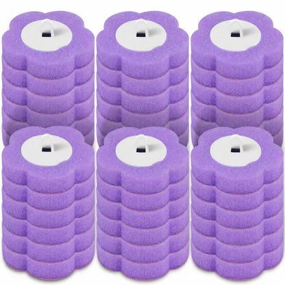 18/36Pcs Disposable Toilet Brush Set No Cleaning Long Handle Wall-Mounted Wc Cleaning Tool Kit with Replaceable Brush Head