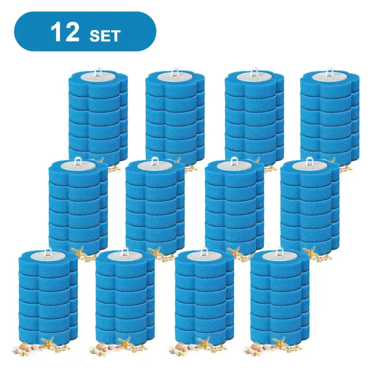 18/36Pcs Disposable Toilet Brush Set No Cleaning Long Handle Wall-Mounted Wc Cleaning Tool Kit with Replaceable Brush Head