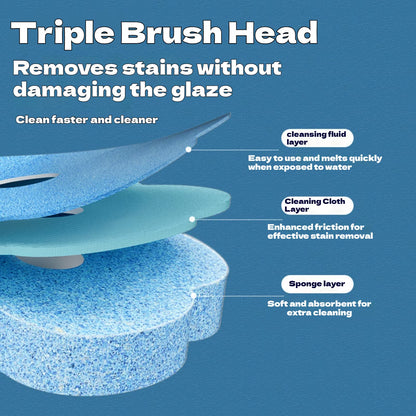 18/36Pcs Disposable Toilet Brush Set No Cleaning Long Handle Wall-Mounted Wc Cleaning Tool Kit with Replaceable Brush Head