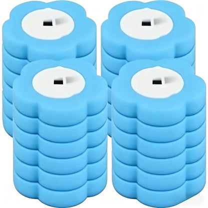 18/36Pcs Disposable Toilet Brush Set No Cleaning Long Handle Wall-Mounted Wc Cleaning Tool Kit with Replaceable Brush Head