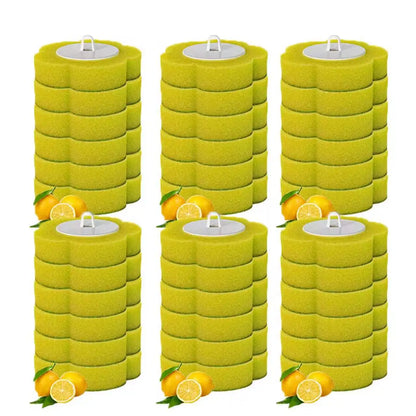 18/36Pcs Disposable Toilet Brush Set No Cleaning Long Handle Wall-Mounted Wc Cleaning Tool Kit with Replaceable Brush Head