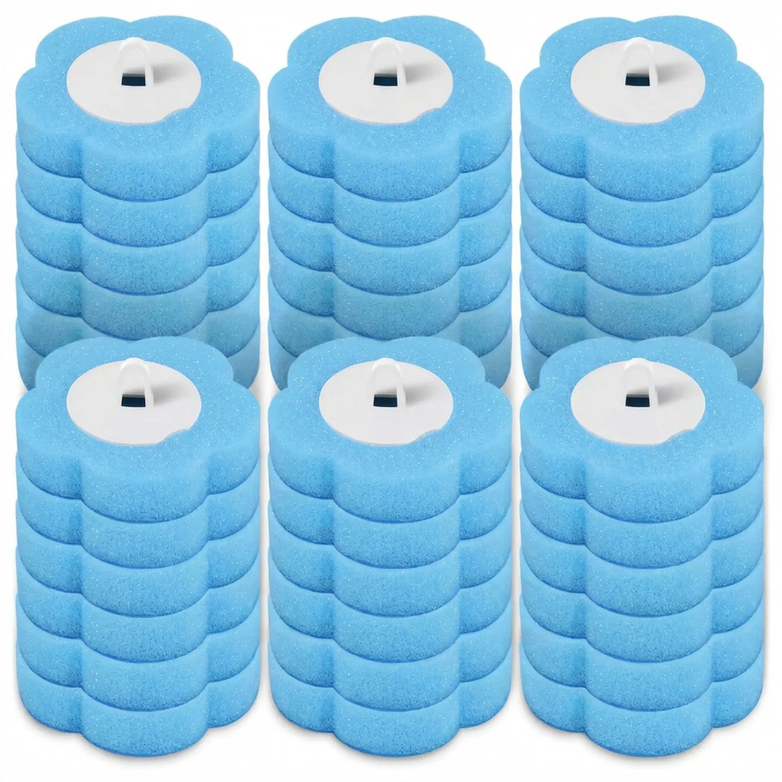 18/36Pcs Disposable Toilet Brush Set No Cleaning Long Handle Wall-Mounted Wc Cleaning Tool Kit with Replaceable Brush Head